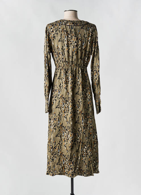 Robe mi-longue vert LOLA ESPELETA pour femme