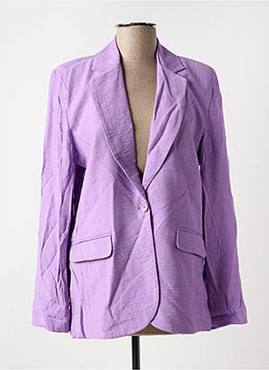 Blazer poches violet ANGE femme