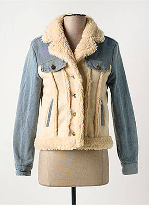 Veste casual col tailleur bleu CIMINY femme
