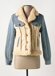 Veste casual col tailleur bleu CIMINY femme