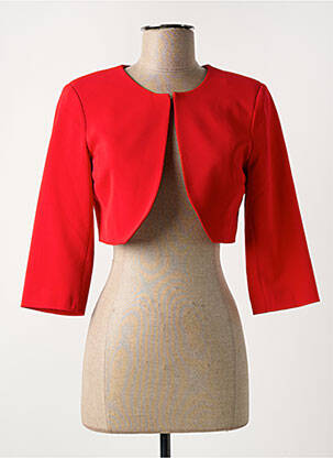 Veste casual col rond rouge HIPPOCAMPE femme