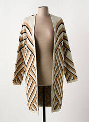 Gilet manches longues beige PAZ TORRAS pour femme seconde vue