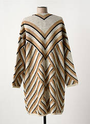 Gilet manches longues beige PAZ TORRAS pour femme seconde vue