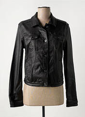 Veste simili cuir noir PLACE DU JOUR pour femme seconde vue