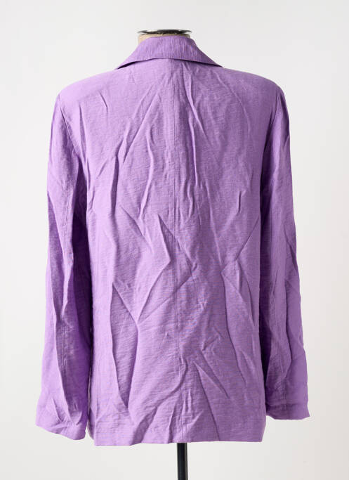 Blazer poches violet ANGE femme