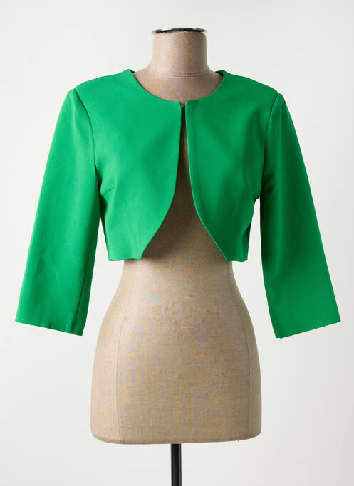 Veste casual col rond vert HIPPOCAMPE femme