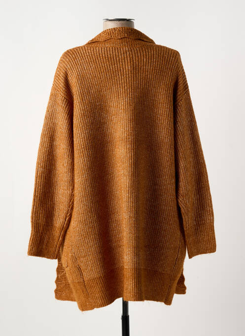 Gilet manches longues marron MD'M pour femme