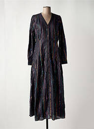 Robe longue manches longues manches longues noir AN' GE femme