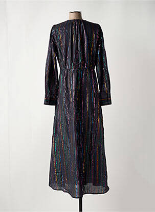 Robe longue manches longues manches longues noir AN' GE femme