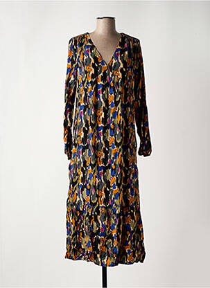 Robe longue manches longues manches longues noir LOLA ESPELETA femme