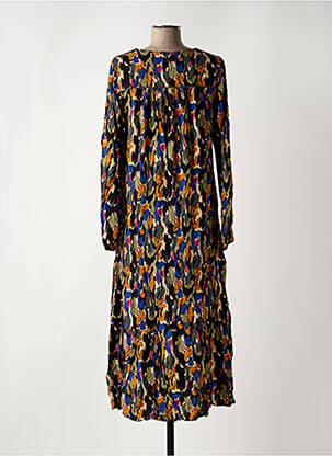 Robe longue manches longues manches longues noir LOLA ESPELETA femme
