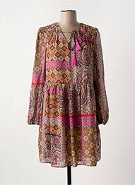 Robe courte manches longues manches longues rose MOLLY BRACKEN femme