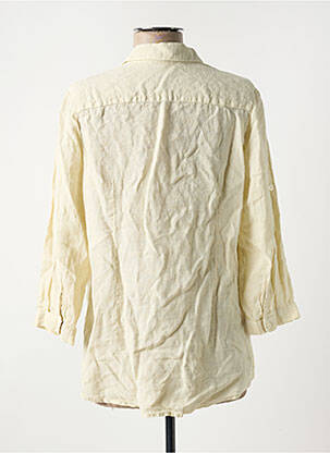 Chemisier coupe cintrée manches 3/4 jaune PATCHWORK femme