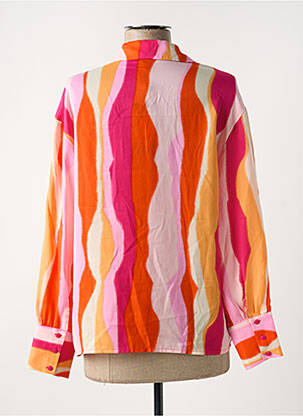 Chemisier tissage crêpe manches longues rose VERO MODA femme