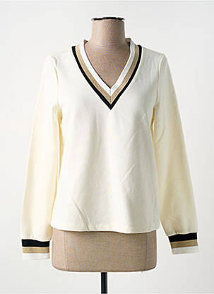 Sweat-shirt beige VERO MODA pour femme