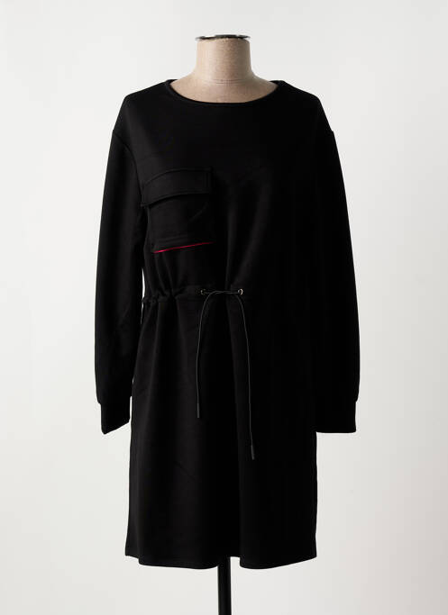 Robe courte manches longues manches longues noir MD'M femme