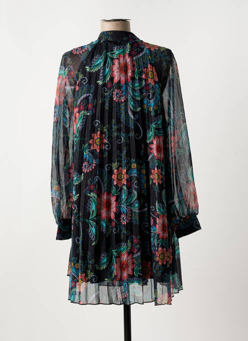 Robe courte manches longues manches longues noir MOLLY BRACKEN femme