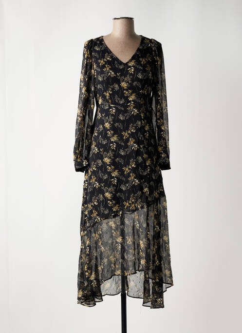 Robe longue noir LE TEMPS DES CERISES pour femme