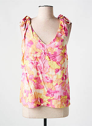Top imprimé fantaisie sans manche rose VERO MODA femme