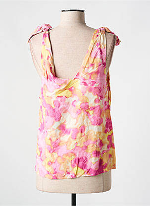 Top imprimé fantaisie sans manche rose VERO MODA femme