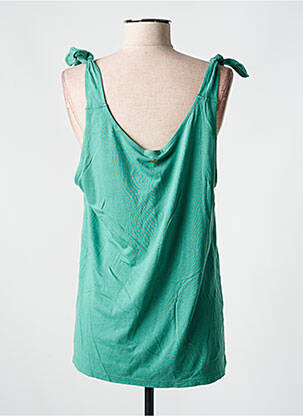 Débardeur tissage jersey sans manche vert LOLA ESPELETA femme