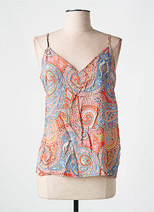 Top imprimé fantaisie fines bretelles rose MOLLY BRACKEN femme