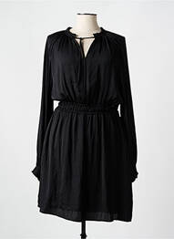 Robe mi-longue manches longues manches longues noir SALSA femme