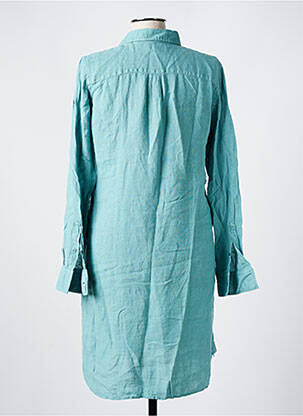 Robe mi-longue manches longues manches longues bleu LA CIBLE ROUGE femme