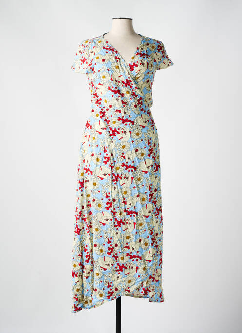 Robe longue bleu HIPPOCAMPE pour femme