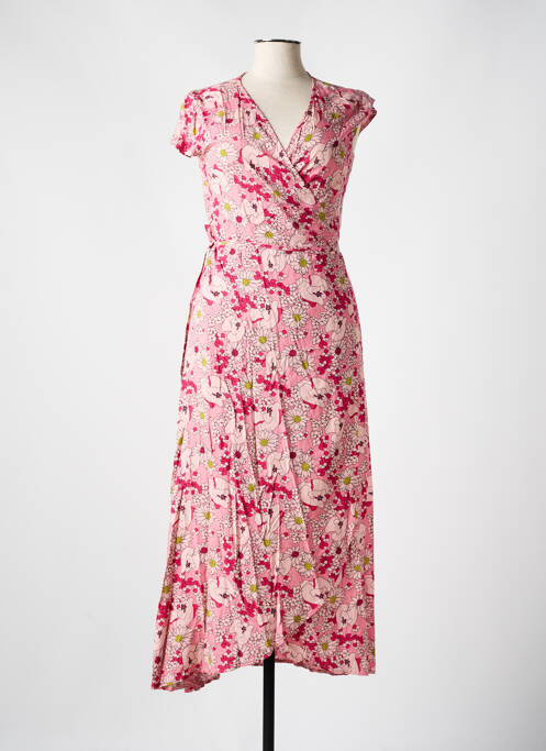 Robe longue rose HIPPOCAMPE pour femme