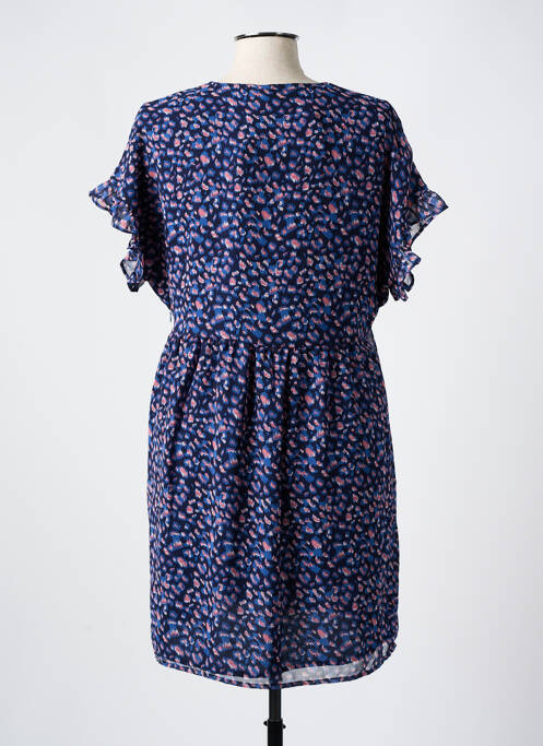 Robe mi-longue bleu LE TEMPS DES CERISES pour femme