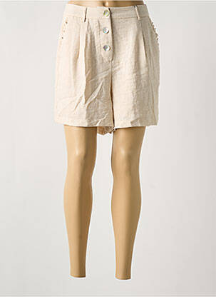 Short taille à pinces taille haute beige VERO MODA femme