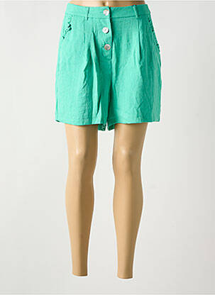 Short coupe fluide taille haute vert VERO MODA femme