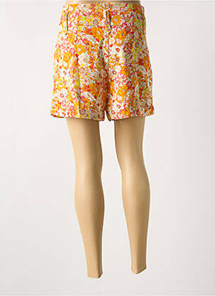 Short taille à pinces taille haute orange MOLLY BRACKEN femme