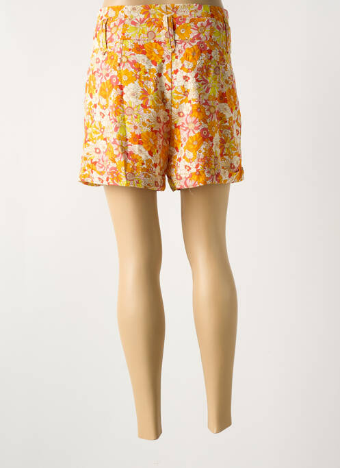 Short taille à pinces taille haute orange MOLLY BRACKEN femme