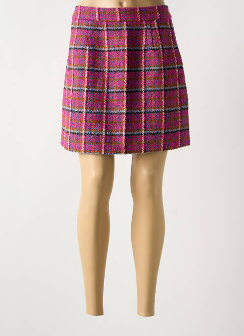 Jupe courte rose LILI SIDONIO pour femme