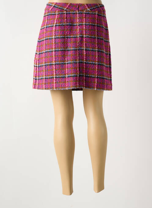 Jupe courte rose LILI SIDONIO pour femme