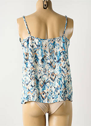 Top imprimé fantaisie fines bretelles bleu MOLLY BRACKEN femme