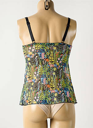 Top/caraco bretelles élastiquées ajustables vert FREYA femme