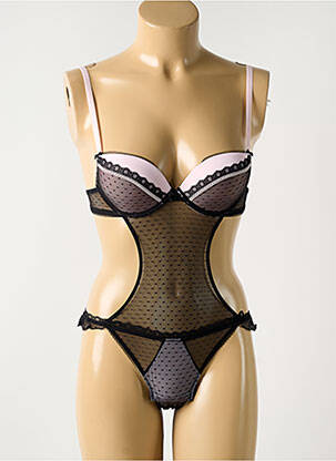 Body lingerie fermeture agrafe noir EDC femme
