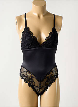 Body lingerie noir GUESS pour femme