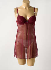 Nuisette/combinette rouge EDC pour femme seconde vue