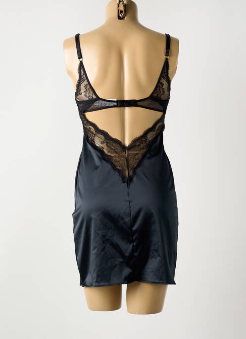Nuisette/combinette tissage satiné noir CHANTELLE femme