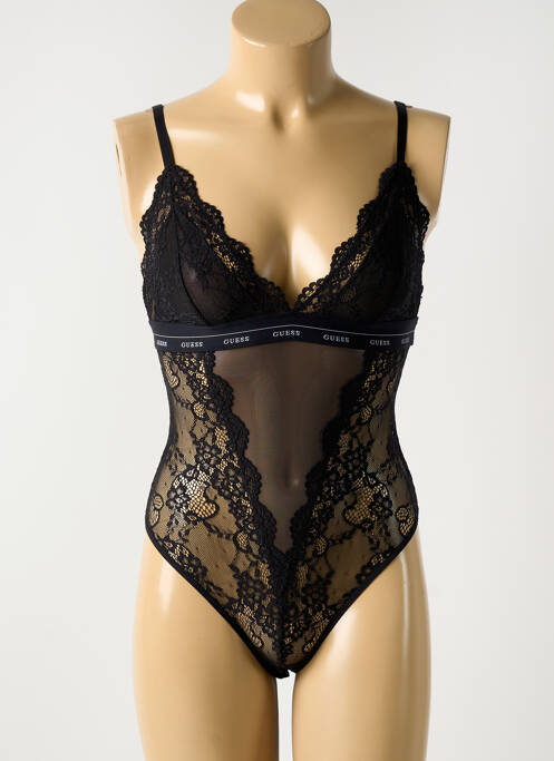 Body lingerie noir GUESS pour femme