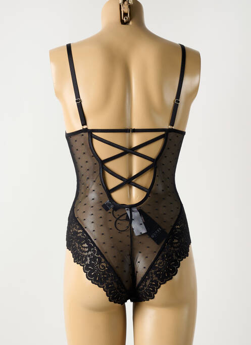Body lingerie noir GUESS pour femme