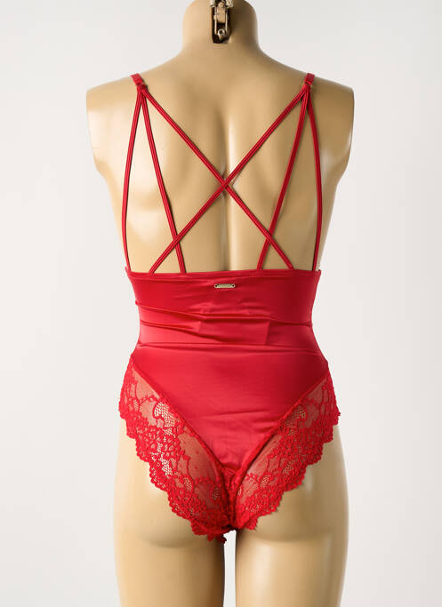 Body lingerie rouge GUESS pour femme