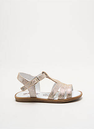 Sandales/nu pieds impression bout ouvert argent BELLAMY fille