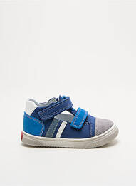 Sandales/nu pieds nubuck bout rond bleu BOPY garcon