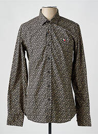 Chemise manches longues manches longues noir CAMBERABERO homme