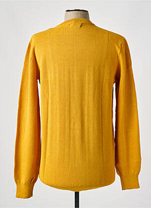Pull col rond manches longues jaune CAMBERABERO homme